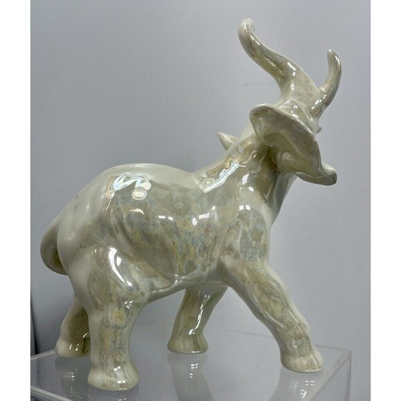 Marked RC White Elephant Figurine Mid Century Modern MCM - Picture 6 of 16